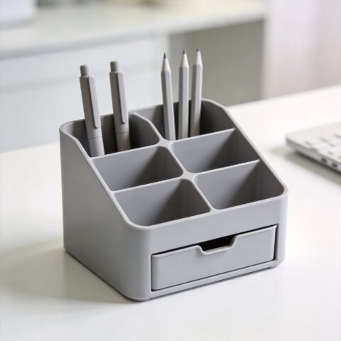 Multi-Compartment ABS Pen Organizer