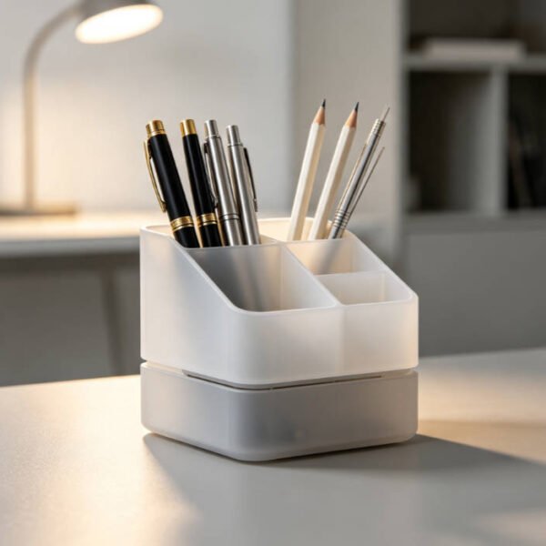 Stackable Plastic Desk Pen Organizer