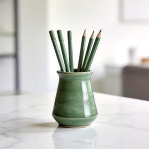 Glazed Ceramic Pen Cup