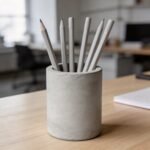 Minimalist Concrete Pen Cup