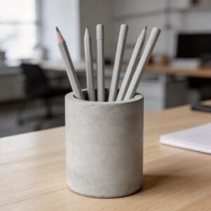Minimalist Concrete Pen Cup