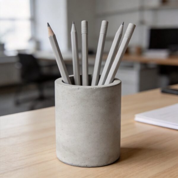 Minimalist Concrete Pen Cup