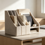 Wool Felt Multi-Slot Desk Organizer